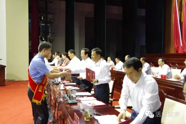 隴南市紀(jì)念建黨95周年暨表彰大會隆重召開