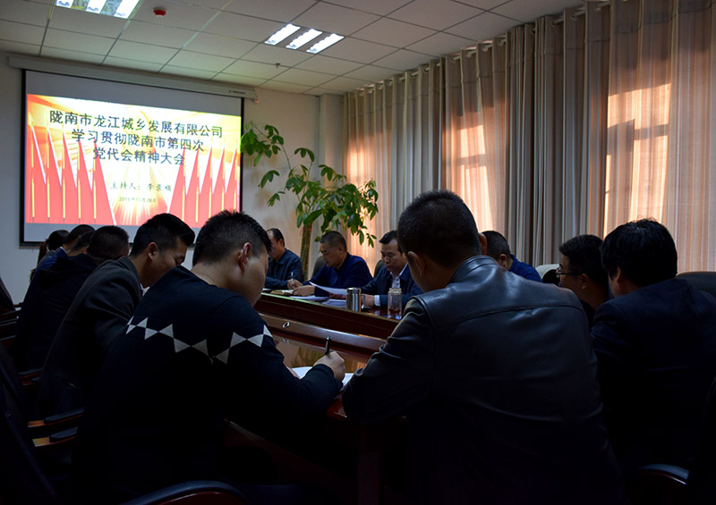 公司認(rèn)真?zhèn)鬟_學(xué)習(xí)市第四次黨代會精神