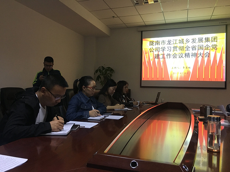 市龍江城鄉(xiāng)發(fā)展集團公司召開全省 國有企業(yè)黨的建設(shè)工作會議精神學(xué)習會議